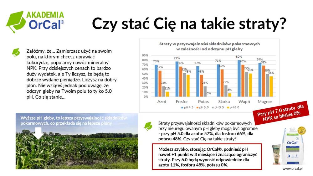 OrCal® - podnieś pH gleby nawet +1 punkt w 3 m-ce, wyprzedaż