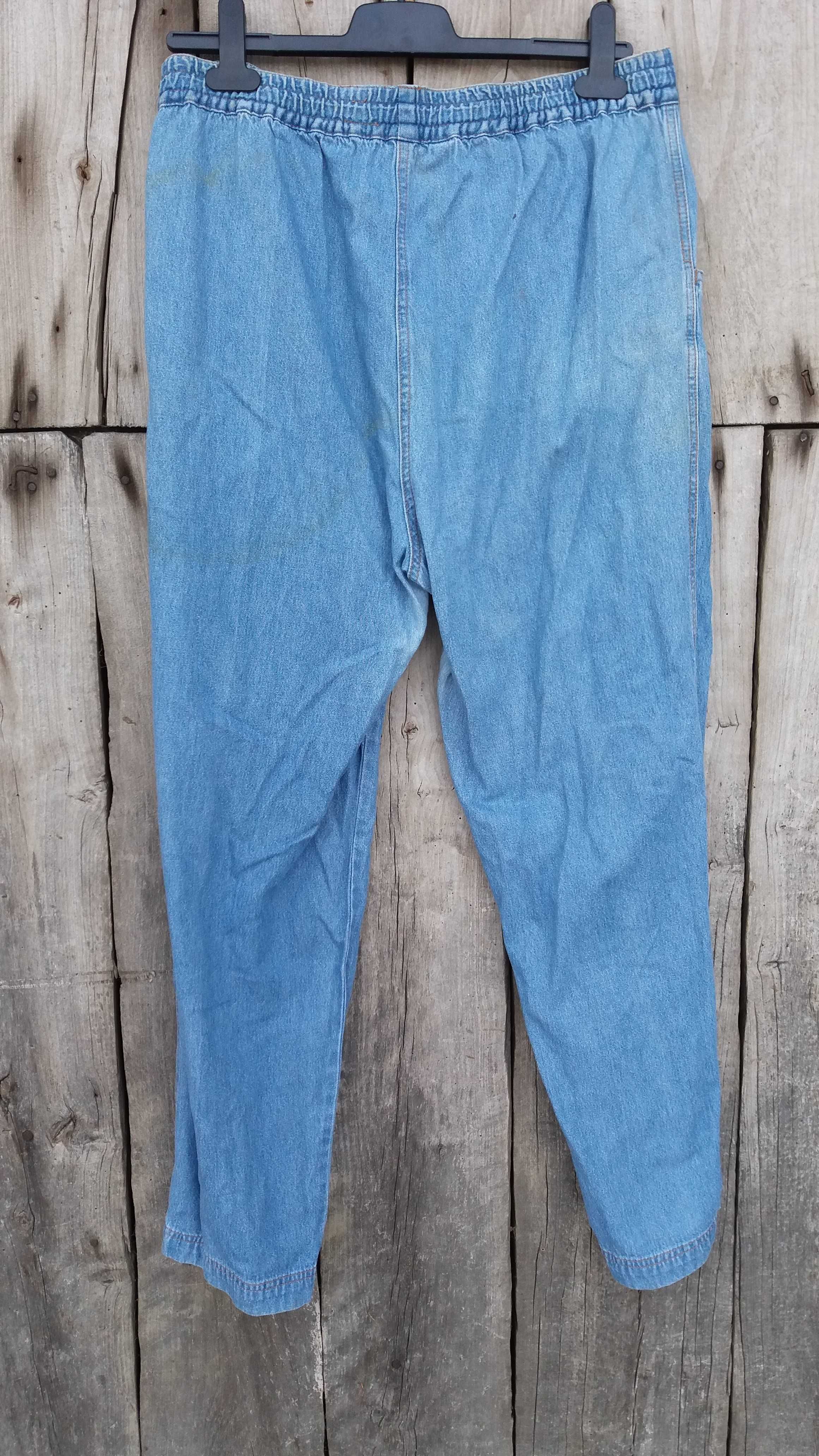 Niebieskie spodnie jeans 46 XXXL 18 100% bawełna