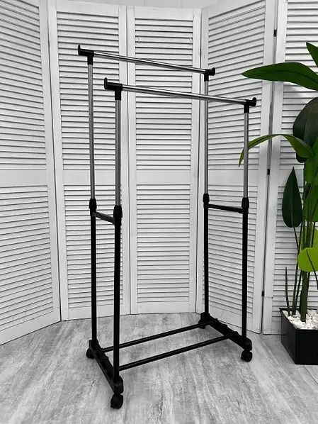 Двойная стойка-вешалка для одежды Double Pole Clothes высота 172 см