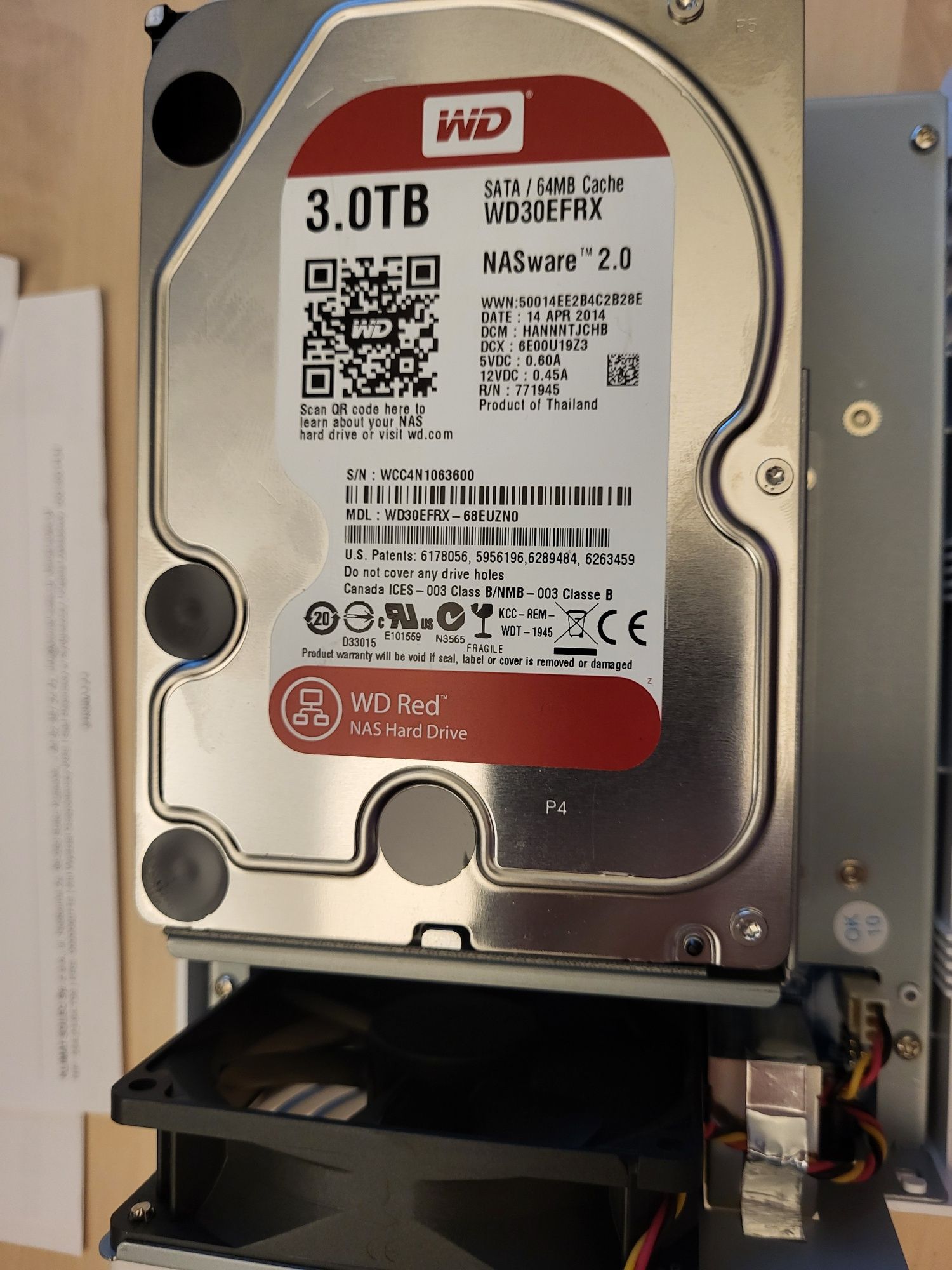 NAS Synology DiskStation DS213air 2x 3TB RED WD30EFRX