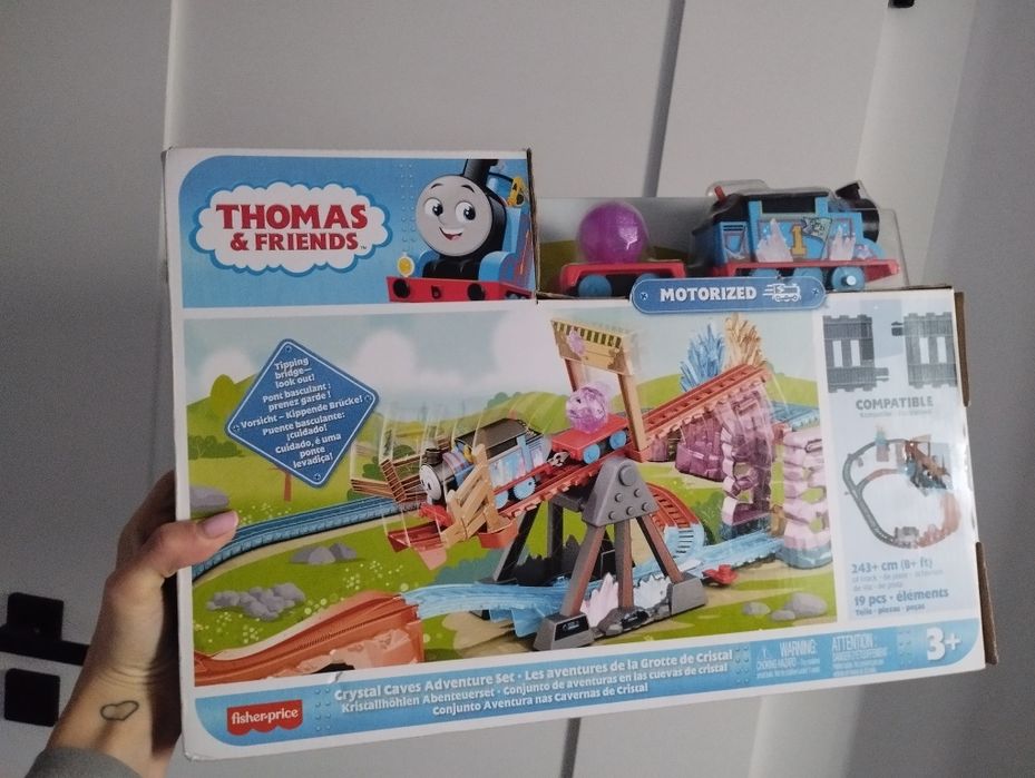 Tomek i przyjaciele kolejka pociąg tory  kryształowa jaskinia nowy