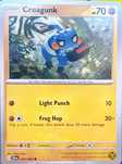 Oryginalna karta kolekcjonerska Pokémon – CROAGUNK!