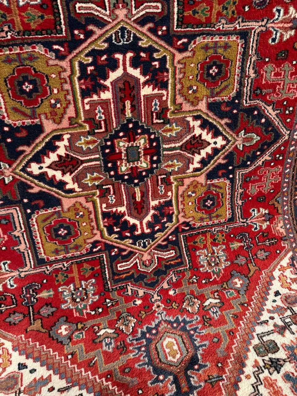 Vintage r.tkany wełniany dywan perski Indo-Heriz 300x200 galeria10 tys