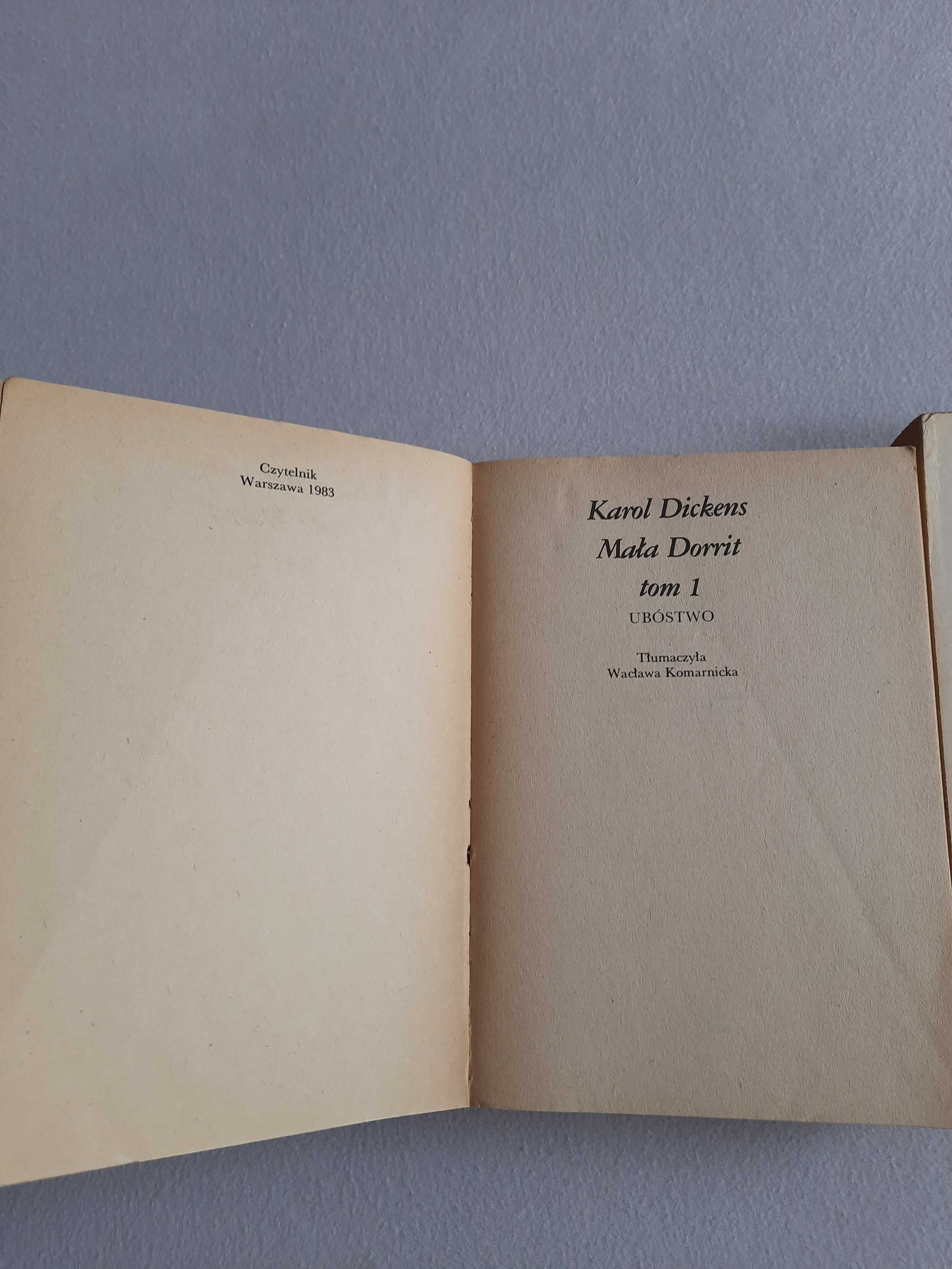 Karol Dickens "Mała Dorrit' - 2 tomy książek