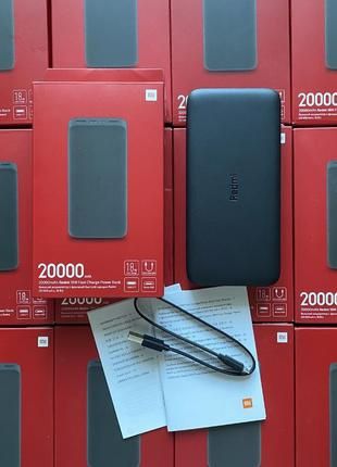 УМБ Xiaomi Redmi Power Bank 20000mAh 2xUSB 18W Fast Charge пауэрбанк