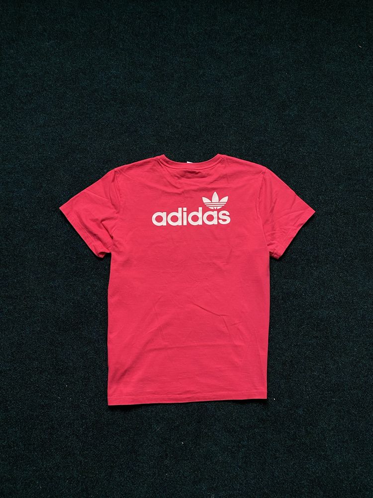Футболка Adidas з логотипом/Нові колекції/Оригінал/Червона