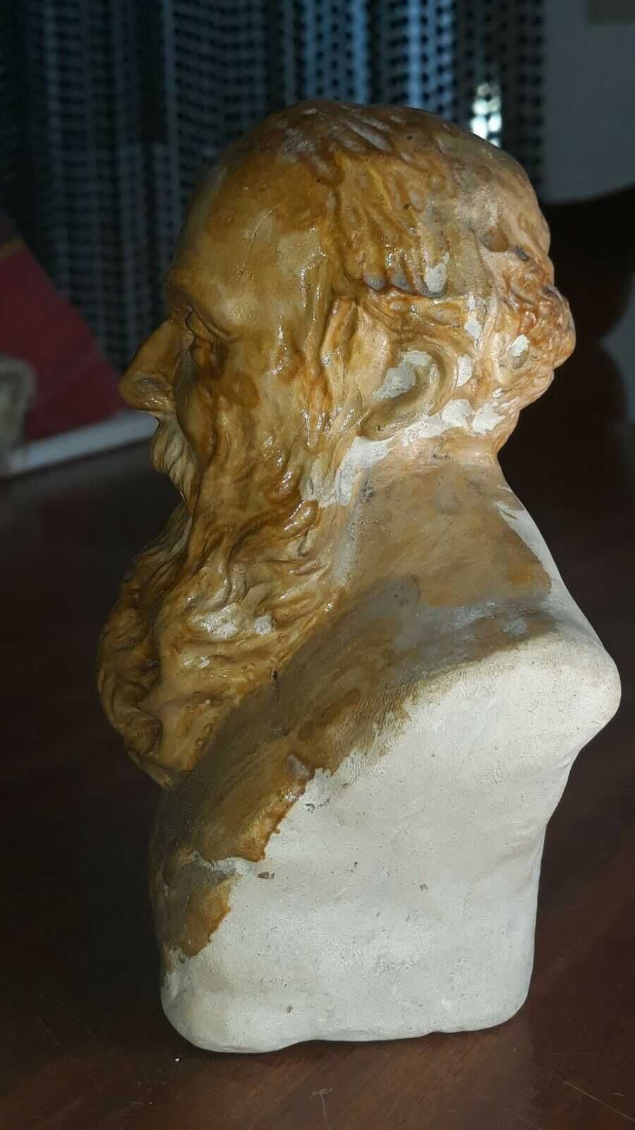 Busto de Guerra Junqueiro em Gesso Patinado