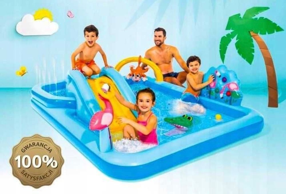 Wodny Plac Zabaw Intex Basen Dmuchany Dżungla XXL
