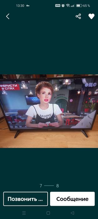 Телевизор 48 дюймов,бу,состояние отличное Telefunken D48f287m4cw