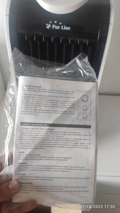 Climatizador-Ventilador, extremamente novo.