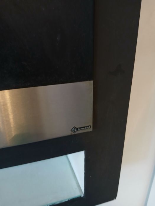 Biokominek czarny ze srebrnym wiszący