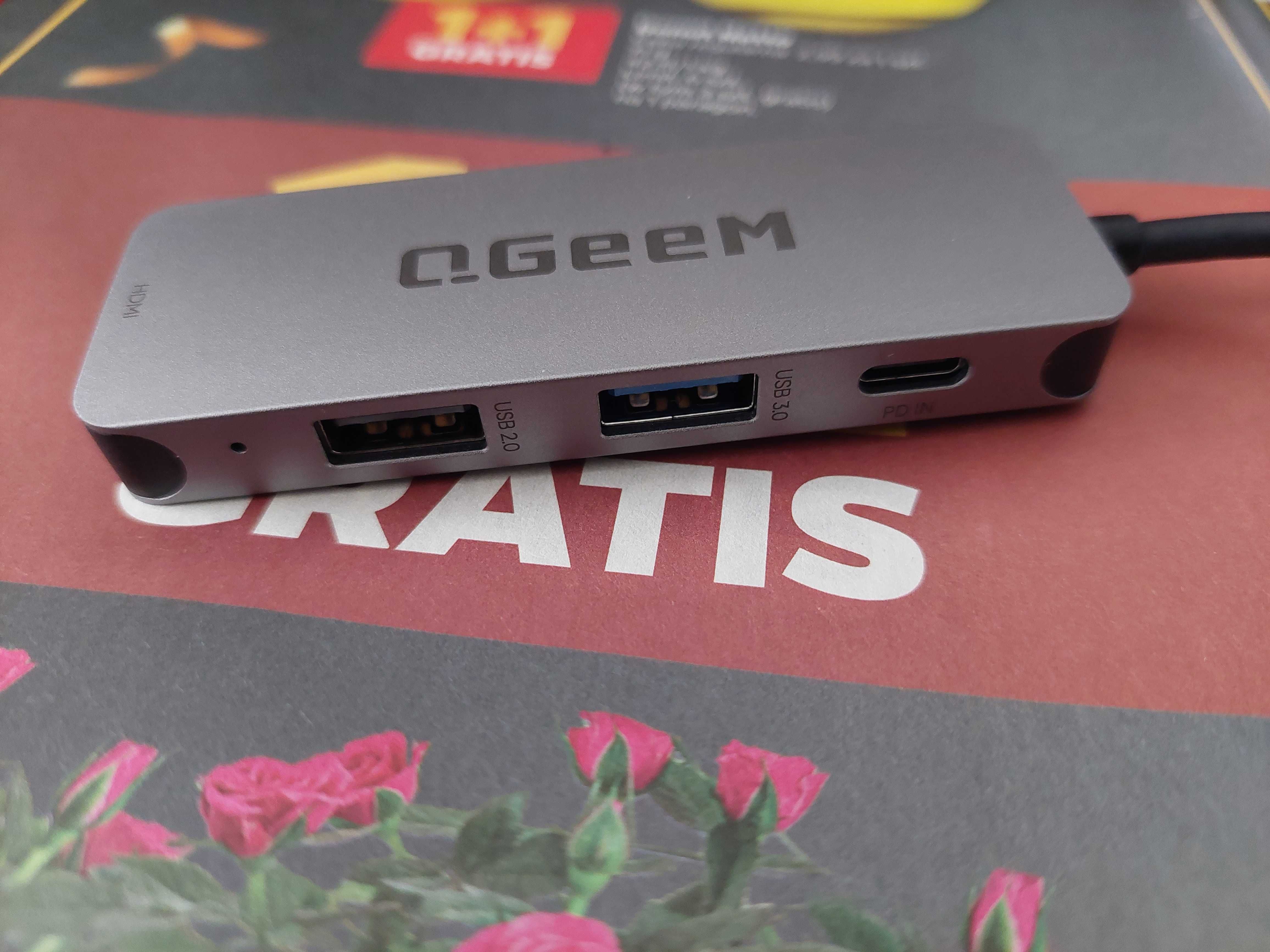 Qgeem USB-C na Hdmi, 2x USB