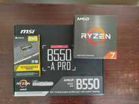Płyta MSI B550 + Ryzen 7 5700x RAM 3600 2x8GB