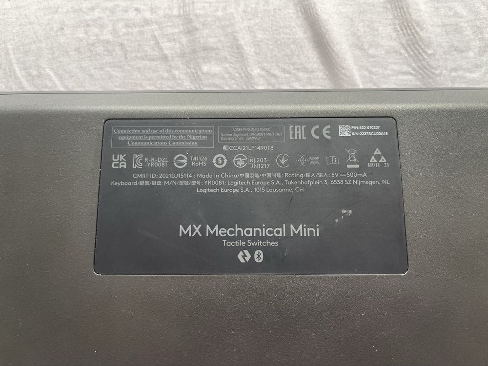Klawiatura logitech MX mechanical mini Bluetooth