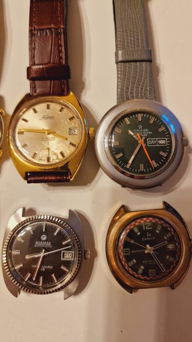 Vários relógios seiko, citizen, roamer