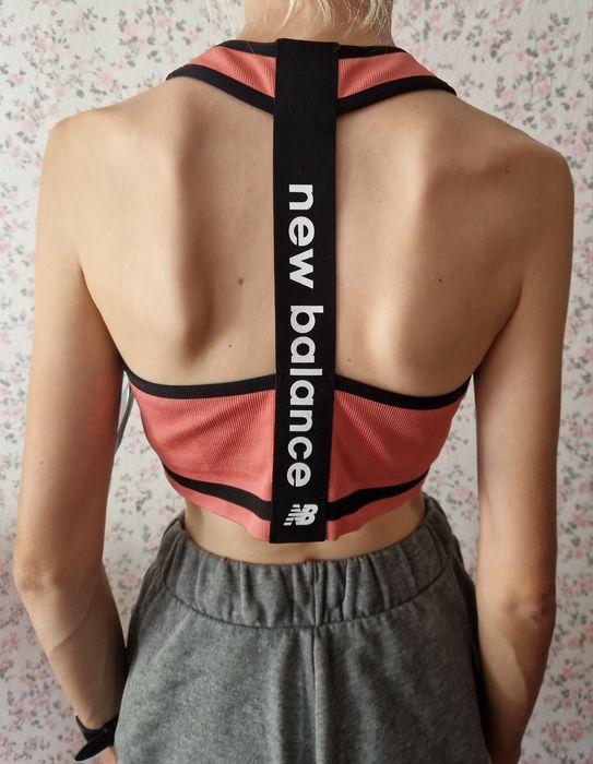 New Balance Medium Impact bra Orange спортивний топ