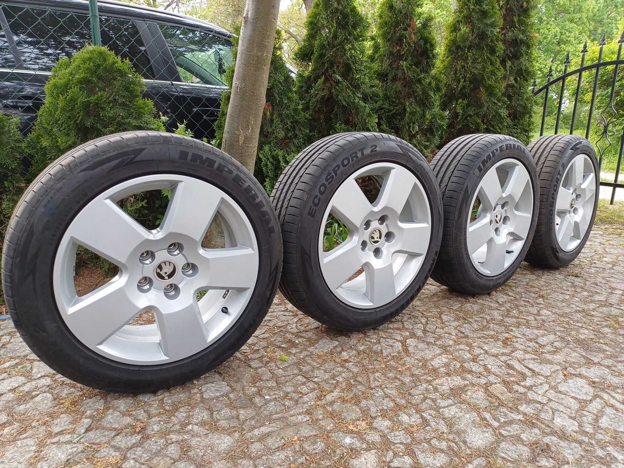 Alufelgi +Opony 205/55/17  OEM 5x112 Okazja