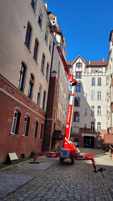 Najem wynajem Zwyżka Leo23gt Podnośnik 23m , szer.100cm wys.200cm