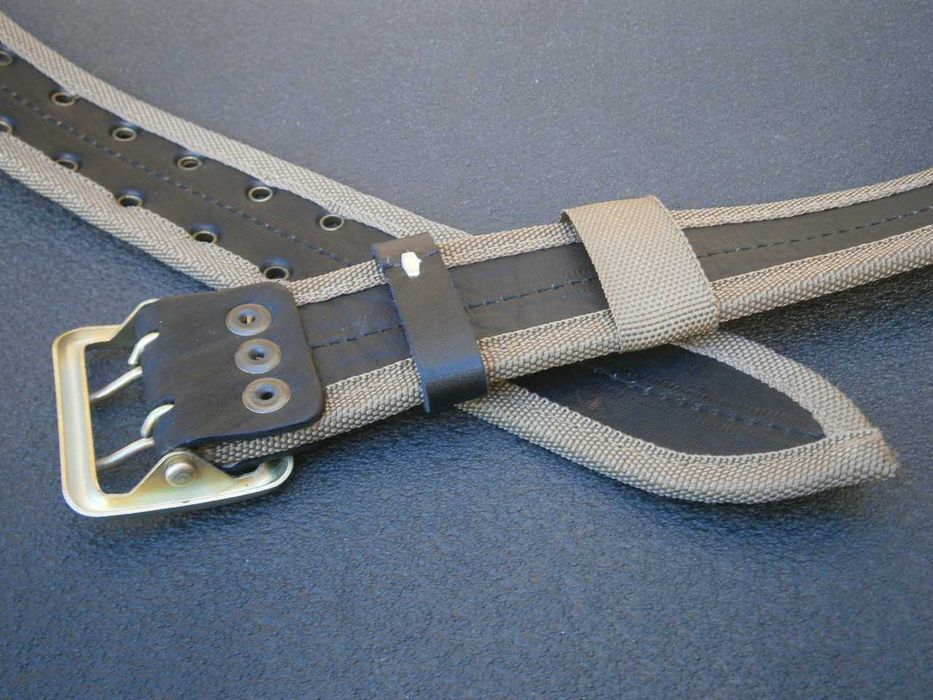 Ремінь офіцерський польовий койот (110-115см) стропа+шкіра