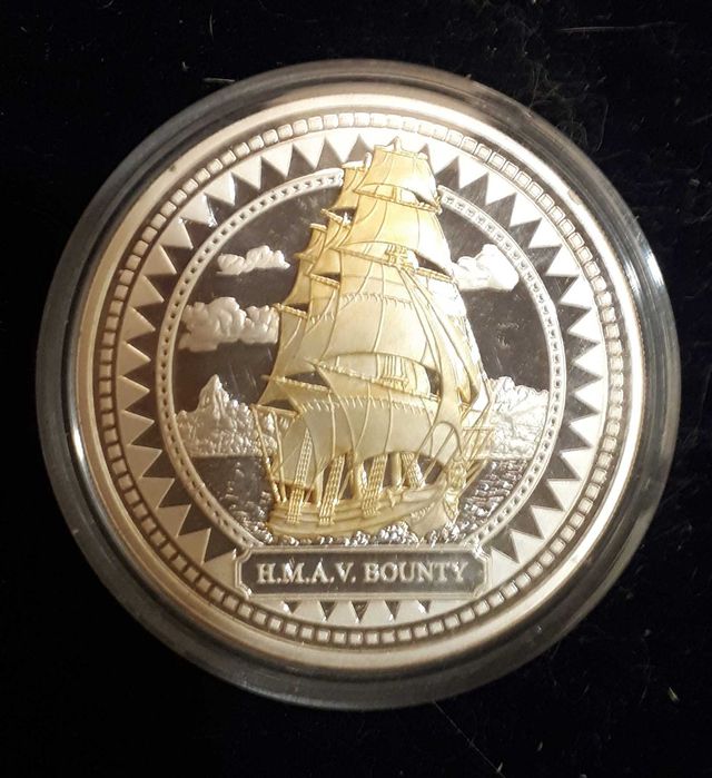 Колекційна монета 2$ H.M.A.V. Bounty, острови Піткерн, 2008 р. Срібло