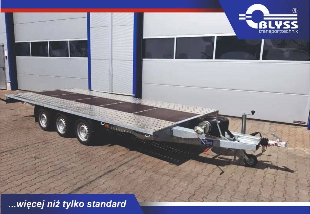 Blyss Nevada 3550 SK  Laweta platforma, prosta, 3 osie, przyczepa nowa, DUŻA ŁADOWNOŚĆ