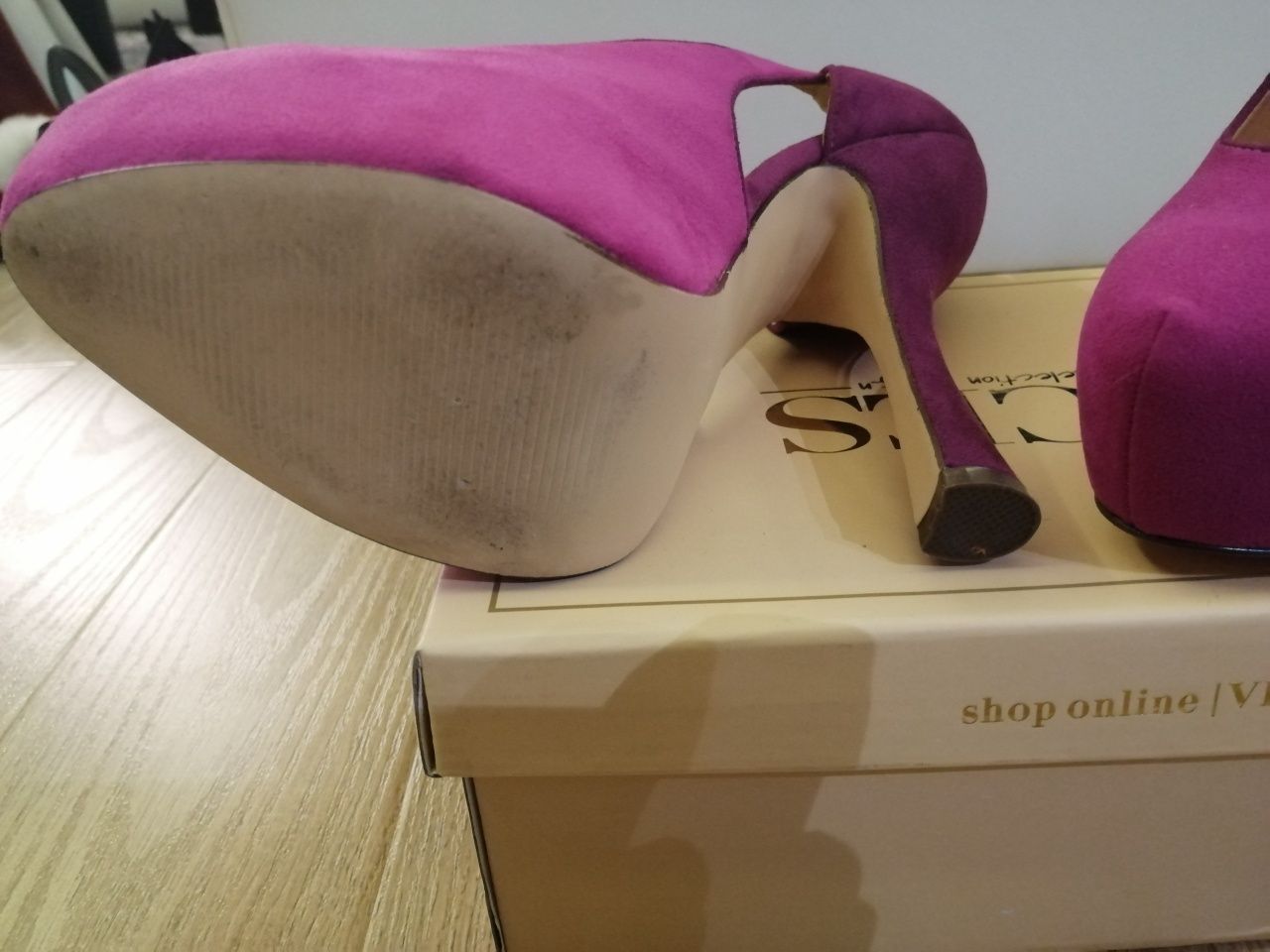 Buty ASOS różowe 14cm obcas.