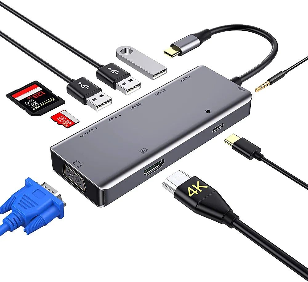 Adapter Typu C 9 in 1