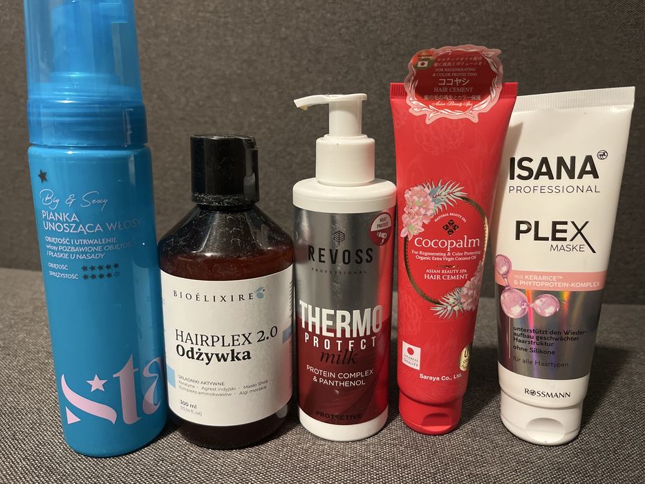 Zestaw Cocopalm,Revoss termoochrona,Isana Plex ,Bioelixire ,Star