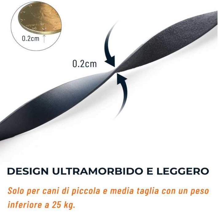 Skórzana smycz dla psa z 2 uchwytami 1,3m Kolor Niebieski