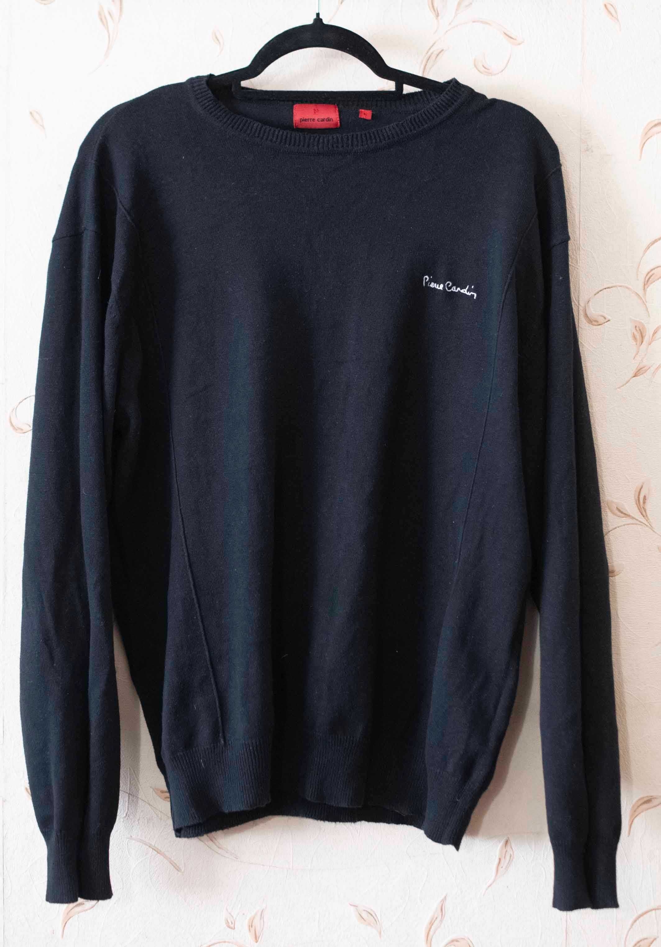 Stylowy czarny sweter golf Pierre Cardin klasyka męskiej elegancji
