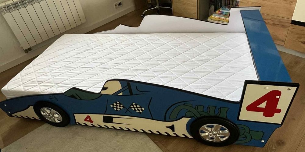 Łóżko auto chłopięce 95/200cm.plus materac