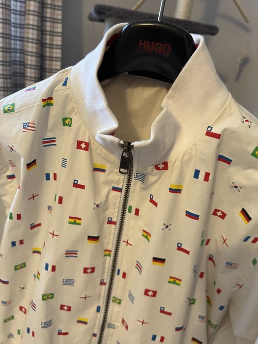 Damska unikatowa kurtka bomberka we flagi Paul & Shark XL