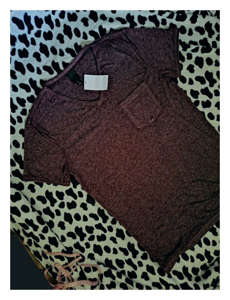 H&M nowa zMetką Koszulka bluzka tshirt Typu basic, prosta, regular fit