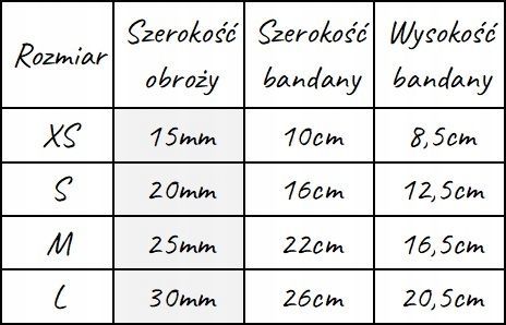 bandanka bandana chustka apaszka dla psa kundelka 25x22x16,5 cm m