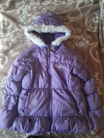 Фиолетовая куртка деми, еврозима на девочку  110-116