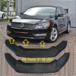 Губа нижняя часть переднего бампера VW Passat B7, B8 USA Пассат Б7, Б8