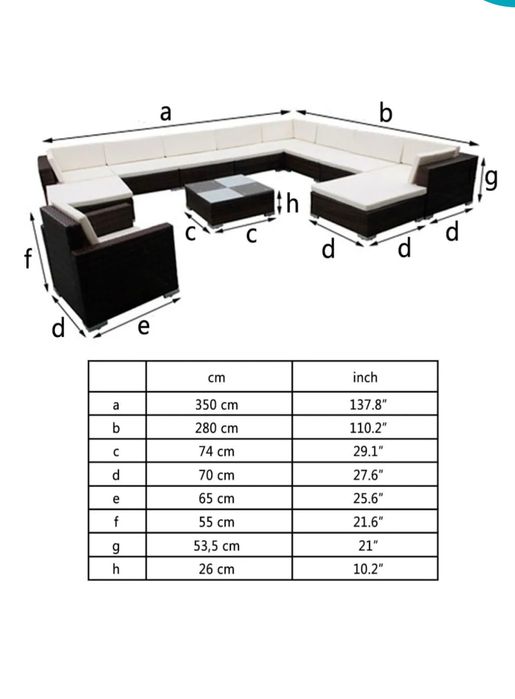 zestaw wypoczynkowy do ogrodu