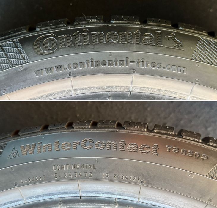 CONTINENTAL 225 40 r18 ContiWinterContact 90% протектору ЗИМА комплект