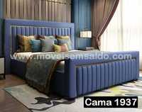 Cama de Casal Estofada - Ref.ª 1937 - Todas as medidas e cores.