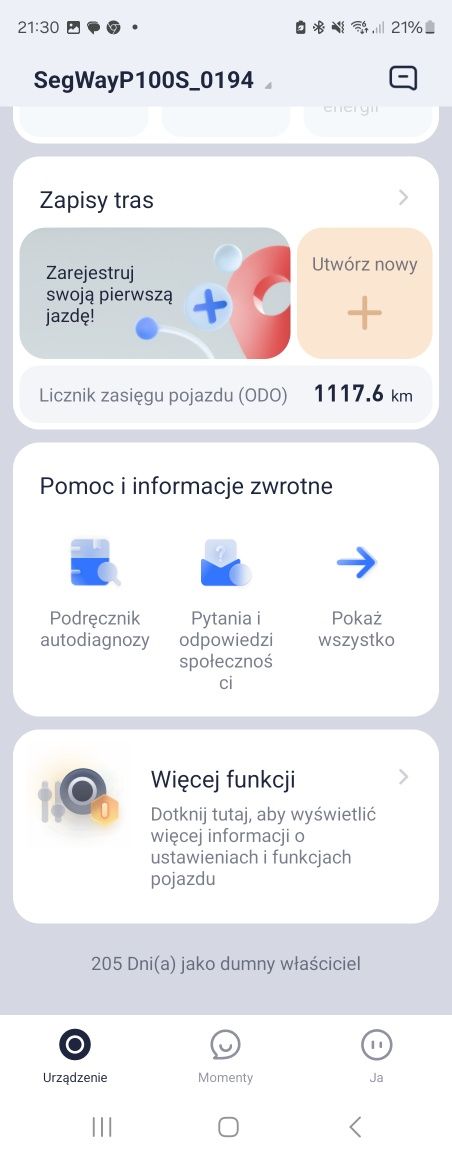 Segway P100S  roczna niski przebieg