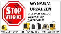 Wynajem osuszaczy wilgoci – usuwanie wilgoci po zalaniach i remontach!