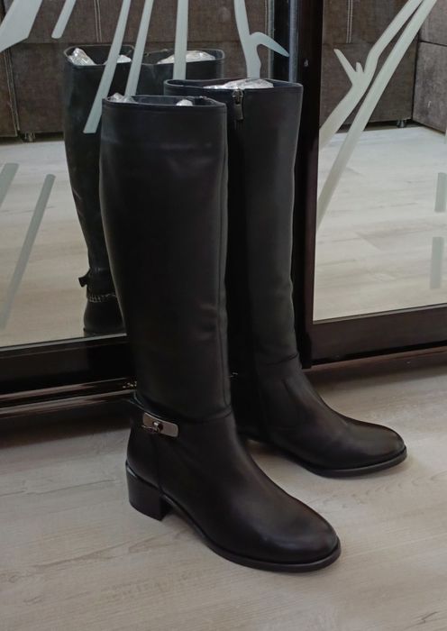 Чоботи, 38 р, натуральна шкіра, хутро