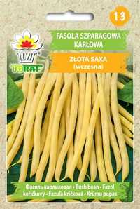 Fasola szparagowa ZŁOTA SAXA (karłowa żółta) 500g  TORAF