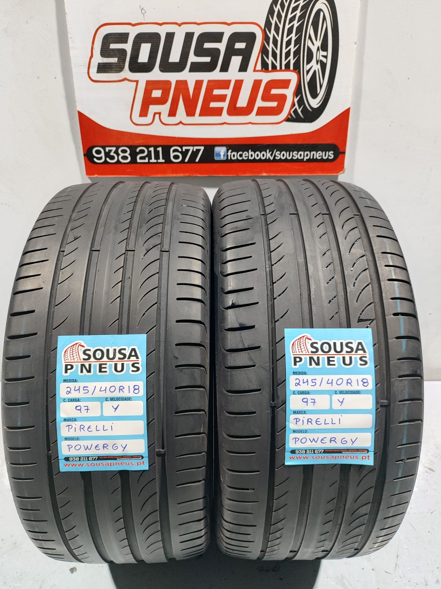 2 pneus semi novos 245-40R18 Pirelli - Oferta dos Portes