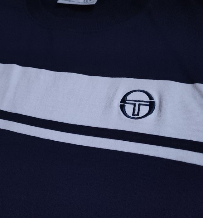 Футболка Sergio Tacchini dark navy casual (Розмір M)
