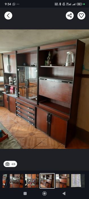 Móvel sala com vitrine