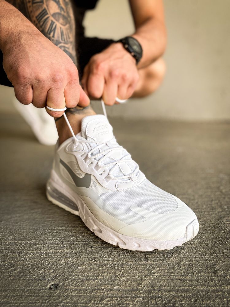 Кросівки чоловічі Nike Air Max 270 React White S 36-45 Хіт Сезону