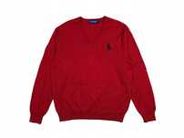 POLO GOLF RALPH LAUREN Sweter Pima Cotton V Neck Męski r. L/XL