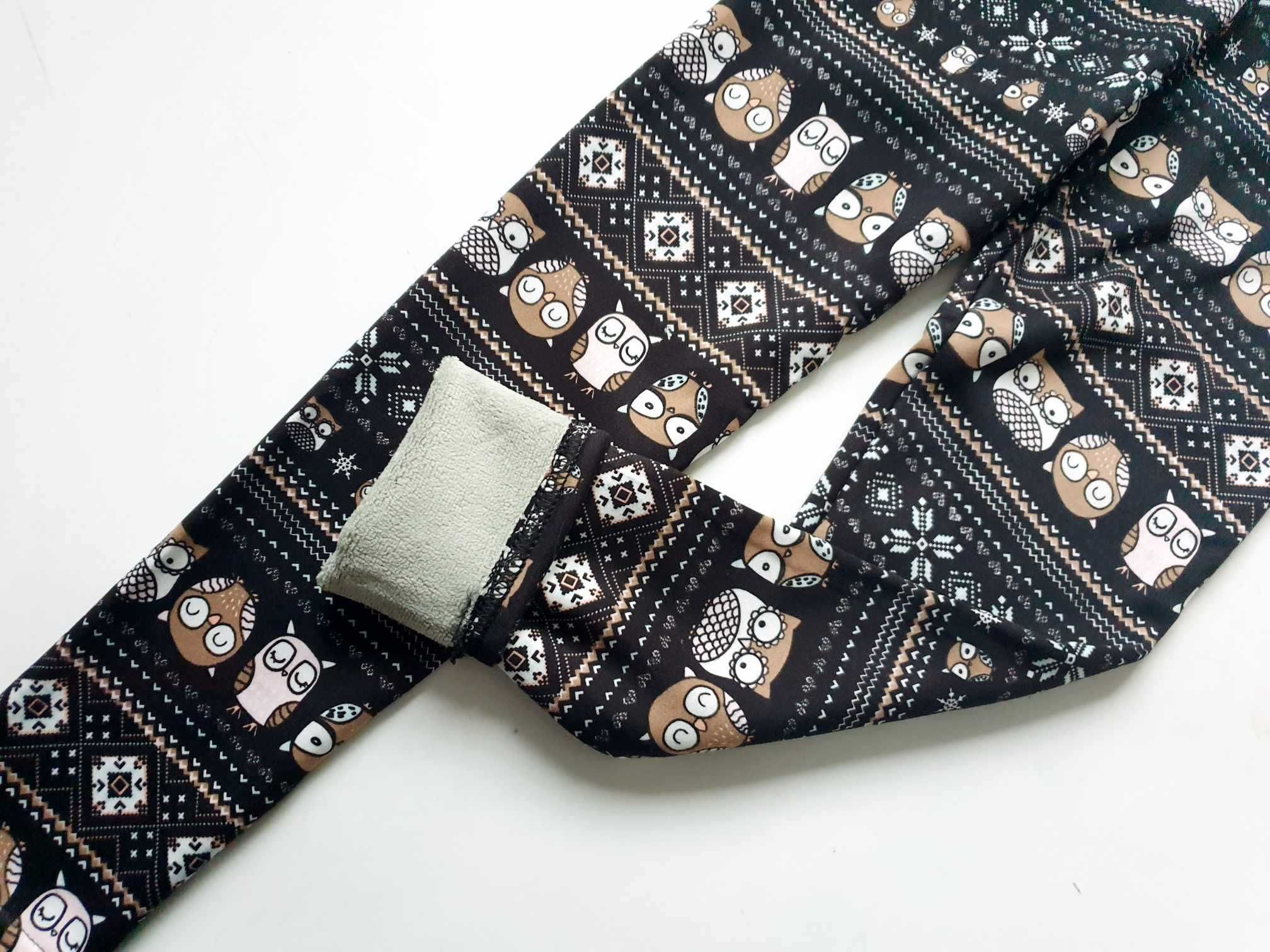 Nowe ocieplane legginsy 134 cm