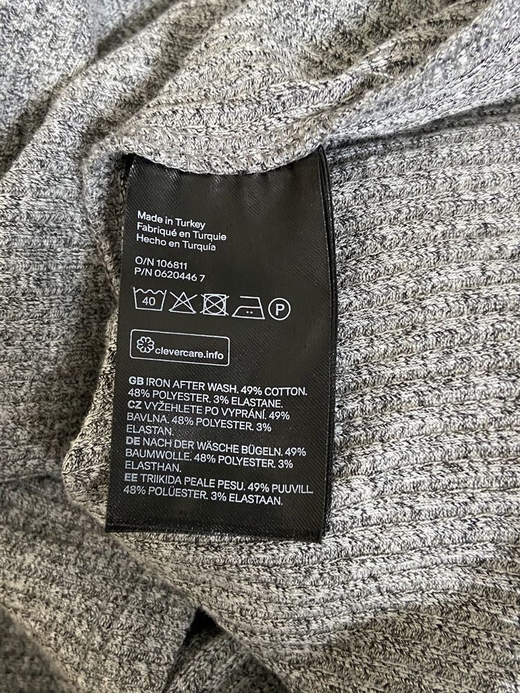 Sukienka damska szara prązki H&M rozmiar S/M